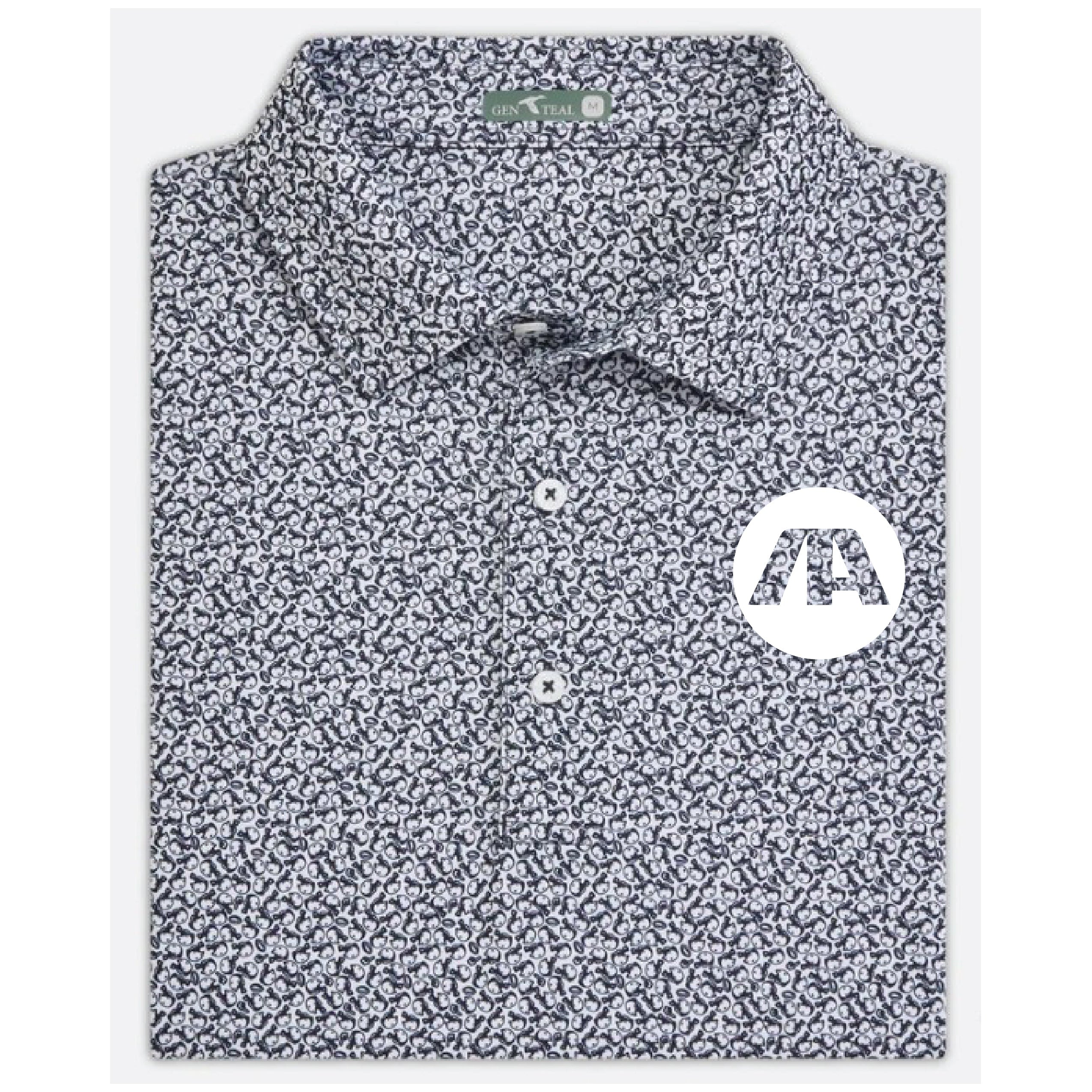 ADULT Men's GenTeal Helmet Havoc Performance Polo
