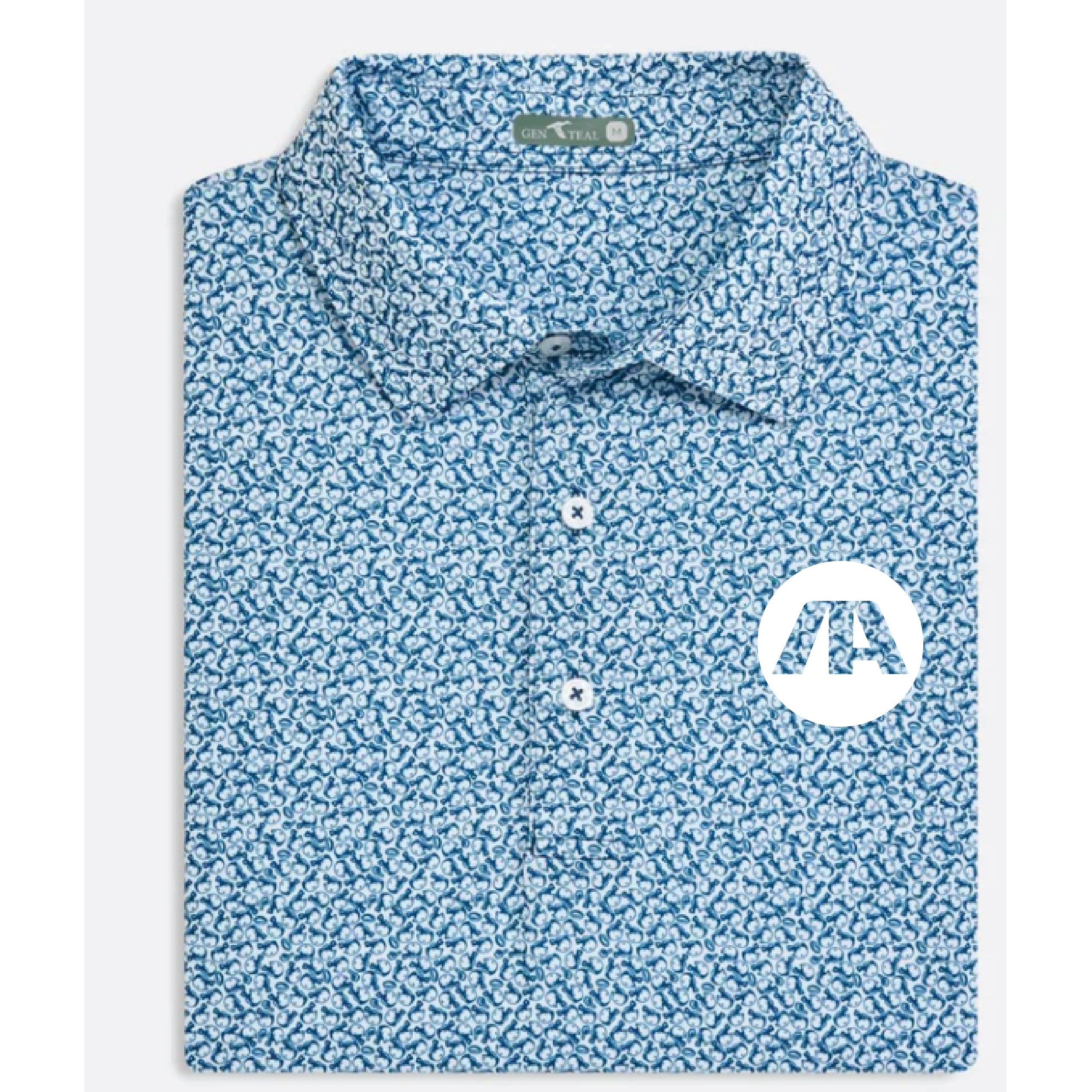 ADULT Men's GenTeal Helmet Havoc Performance Polo