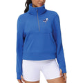 ADULT Women's Half-Zip Pullover Crop Sweatshirt