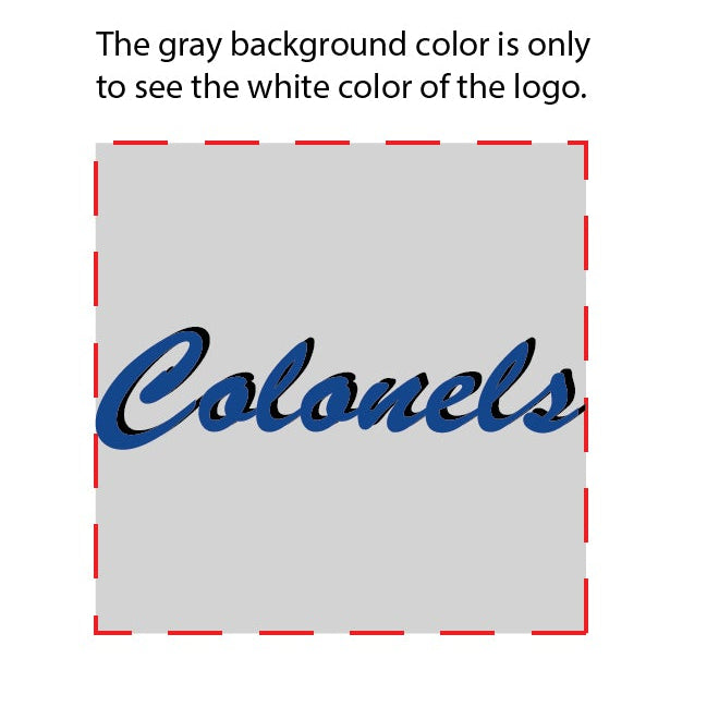 1.5" x 1.5" Colonel Script Waterless Tattoo (Set of 10)