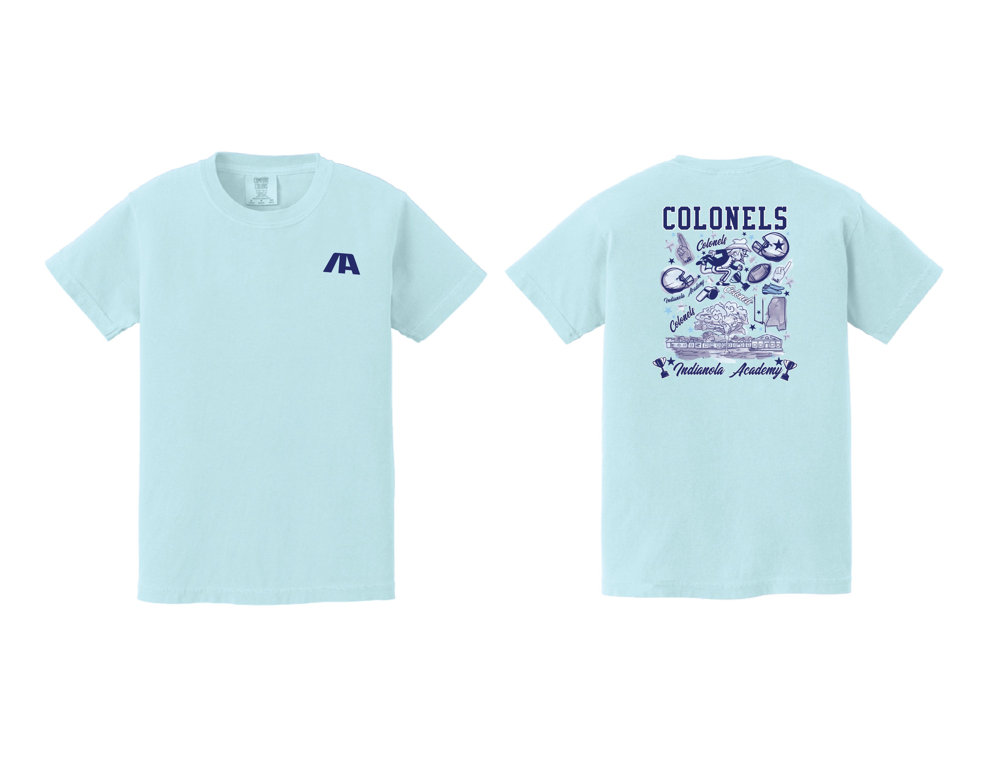 YOUTH Colonels Collage Comfort Colors Heavyweight Ring Spun Tee